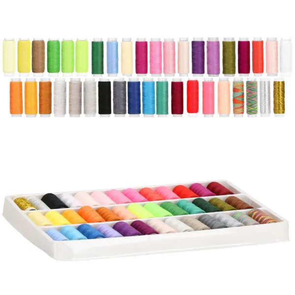 Sewing thread set Springos HA7242, 39 pcs, for sewing machines and hand sewing