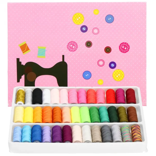 Sewing thread set Springos HA7242, 39 pcs, for sewing machines and hand sewing