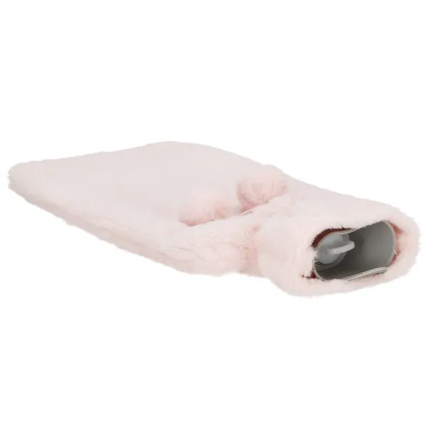 Rubber Hot Water Bottle with Plush Cover Hand Warmer Springos HA5250 2L
