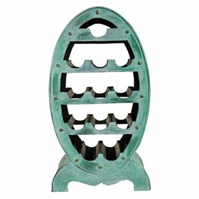 Bottle rack Alexandra House Living Green Wood 27 x 85 x 46 cm 12 bottles