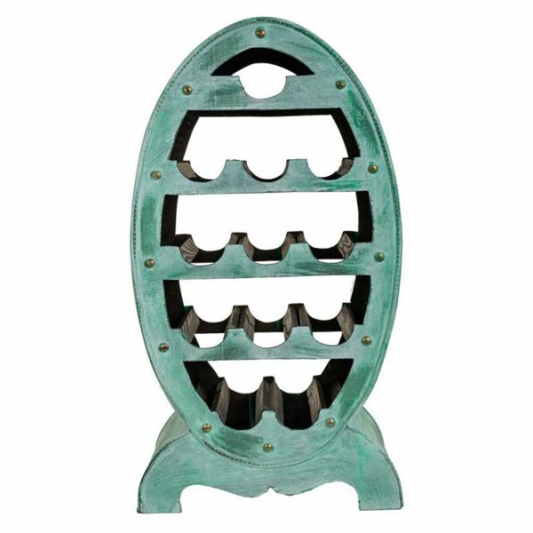 Bottle rack Alexandra House Living Green Wood 27 x 85 x 46 cm 12 bottles