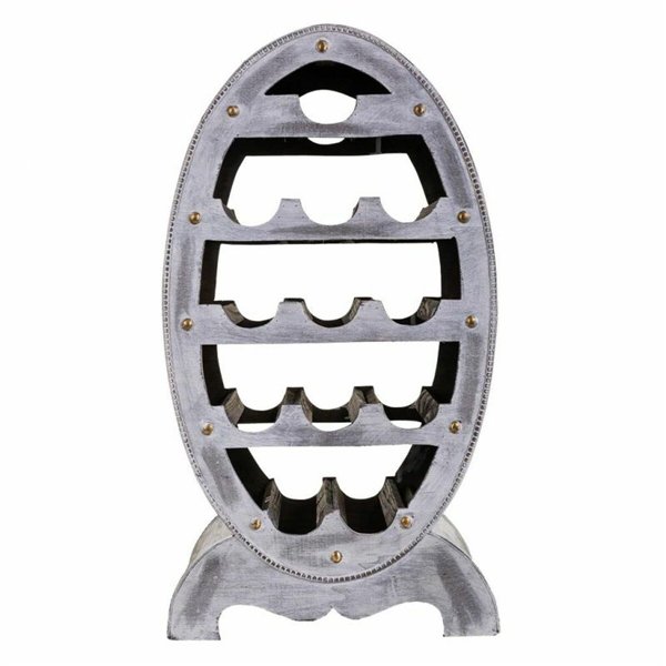 Bottle rack Alexandra House Living Grey Wood 27 x 85 x 46 cm 12 bottles