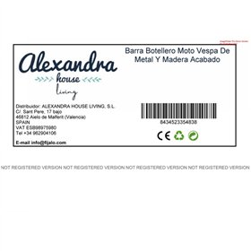 Bottle rack bar Alexandra House Living Drive Blue 66 x 115 x 185 cm