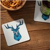 Customisable Coaster for Cutting Plotter Cricut Aluminium White (4 Units)