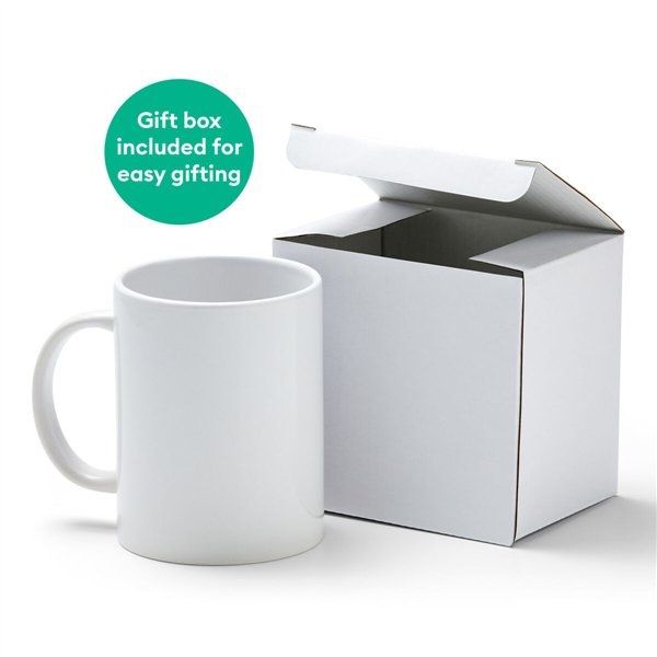 Customisable Mug for Cutting Plotter Cricut Ceramic White (2 Units)
