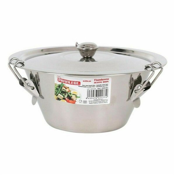 Lunch box Privilege Multicolour Stainless steel 12 Units