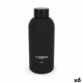 Thermal Bottle ThermoSport Black Soft Touch 6 Units