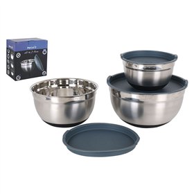 Set of bowls Percutti Multicolour Silicone 300 ml 3 Pieces 3 Units (3 Units)