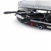 Raclette Princess 8 Oval Stone Grill Party Black Grey