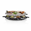Raclette Princess 8 Oval Stone Grill Party Black Grey