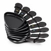 Raclette Princess 8 Oval Stone Grill Party Black Grey