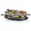 Raclette Princess 8 Oval Stone Grill Party Black Grey