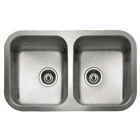 Sink with Two Basins Teka inox bajo encimera