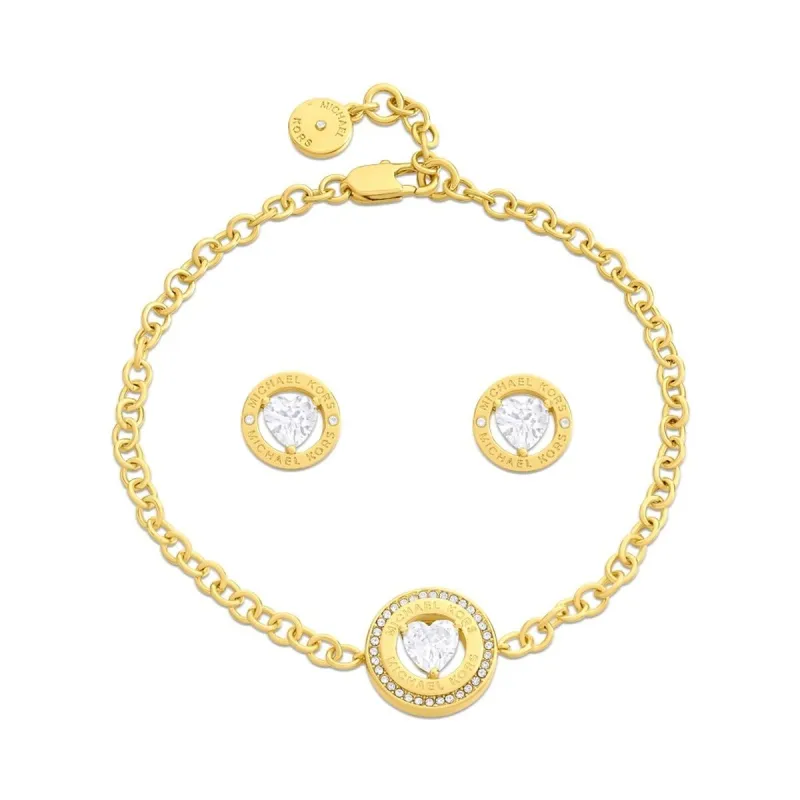 Apyrankių ir auskarų komplektas Michael Kors Fashion Auksinis