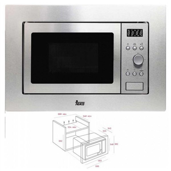 Built-in microwave with grill Teka MWE204FI 20 L 800W Steel 800 W 20 L