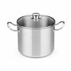 Pot with Glass Lid BRA A343937 Steel Stainless steel Stainless steel 18/10