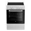 Combined Oven and Glass-Ceramic Hob BEKO FSS67000GW 71 L 60 cm White