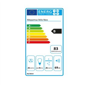 Conventional Hood Mepamsa Stilo Neo 90 cm 700 m³/h 53 dB B Steel