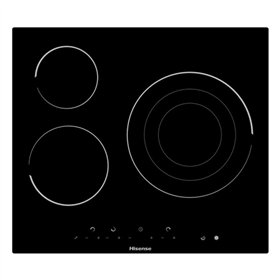 Glass-Ceramic Hob Hisense 1 60 cm Black 60 cm 5700 W