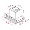 Conventional Hood Teka 113100000 90 cm 255 m3/h 50 dB 250W Silver Steel A
