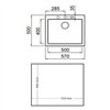 Sink with One Basin Teka FORSQUARE 50 40 TG (60 cm)