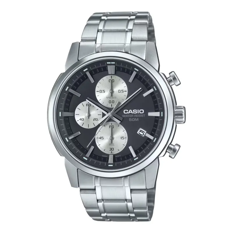 Miesten rannekellot Casio MTP-E510D-1A2VDF Hopeinen (Ø 42 mm)