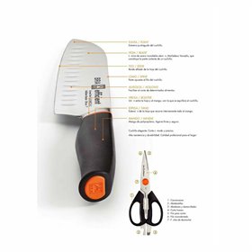 Kitchen Knife BRA A198006 Black Grey Stainless steel