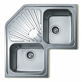 Sink with Two Basins Teka ANGULAR 2C SF