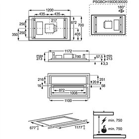 Conventional Hood AEG DCK5281HG White