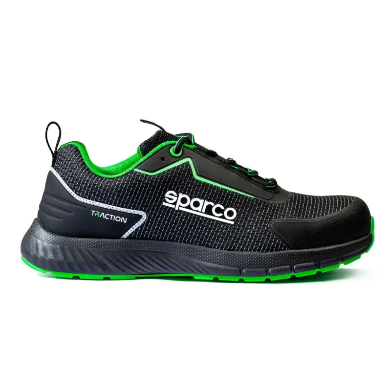 Drošības apavi Sparco TRACTION SANYO 42 Melns Zaļš