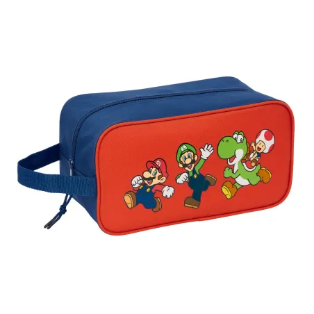 Kotelo matkatohveleille Super Mario Mamma mia Punainen Laivastonsininen 29 x 15 x 14 cm