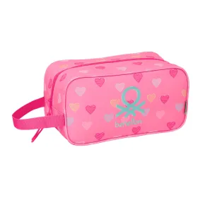 Reisi Sussihoidik Benetton Heart Roosa 29 x 15 x 14 cm