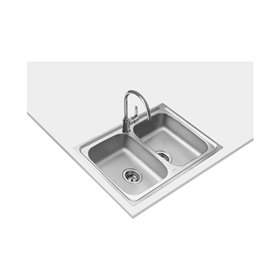 Sink with Two Basins Teka STARBRIGHT 80 E-XP 2C