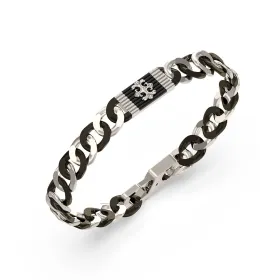Miesten rannekorut Guess JUMB05063JWSTBKS Hopeinen