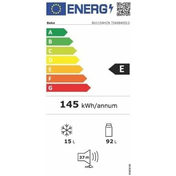 Combined Refrigerator BEKO BU1154HCN White