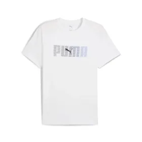 Vyriški marškinėliai su trumpomis rankovėmis Puma Essentials Logo Lab Balta