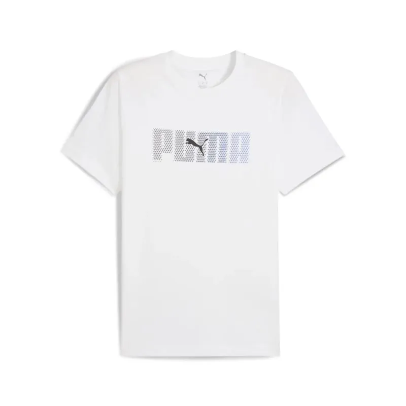 Vyriški marškinėliai su trumpomis rankovėmis Puma Essentials Logo Lab Balta