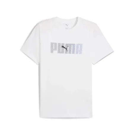 Vyriški marškinėliai su trumpomis rankovėmis Puma Essentials Logo Lab Balta