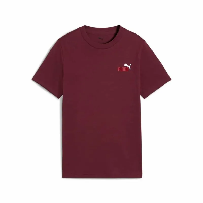 Lasten Lyhythihainen paita Puma Essentials 2 Punaruskea