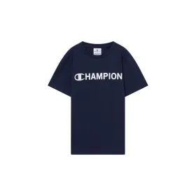 Детский Футболка с коротким рукавом Champion Graphic Shop Тёмно Синий