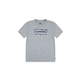Детский Футболка с коротким рукавом Levi's Lvb On The Road Batwing Светло-серый