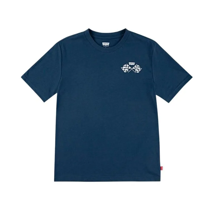 Детский Футболка с коротким рукавом Levi's Lvb Speed Trials Tee Синий
