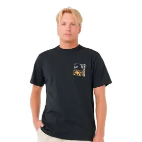 Футболка с коротким рукавом мужская Rip Curl Aots Ty Williams Coastline Tee Чёрный
