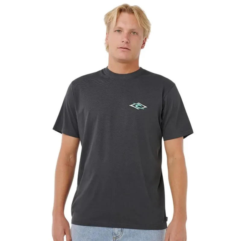 Футболка с коротким рукавом мужская Rip Curl Legacy Tee Чёрный