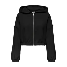 Jacket Only Onlscarlett Ls Elastic Zip Hood Swt Noos Black
