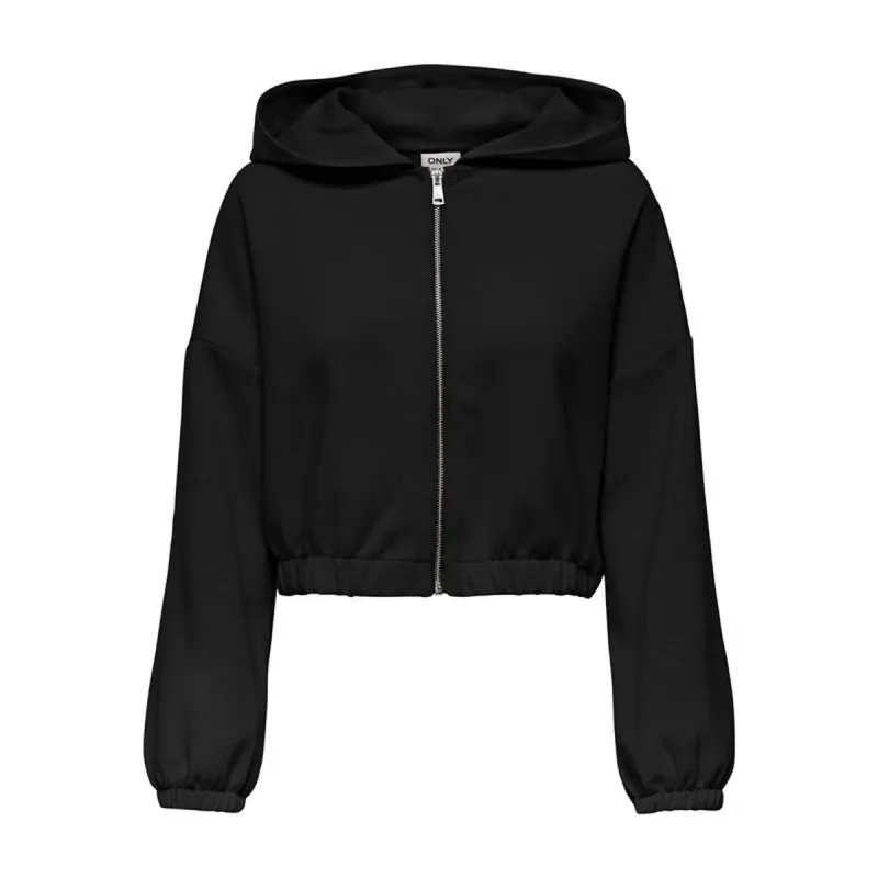Jacket Only Onlscarlett Ls Elastic Zip Hood Swt Noos Black