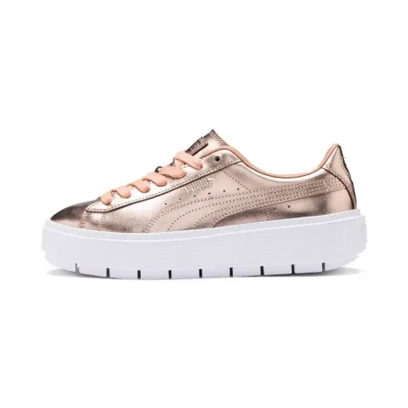 Naiste treeningkingad Puma Basket Platform Trace Luxe Pruun