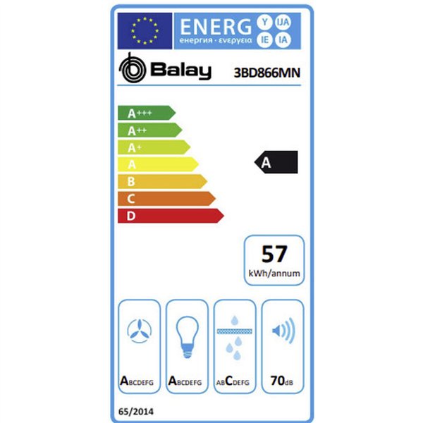 Conventional Hood Balay 3BD866MN Black