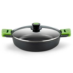 Casserole with lid BRA PRIOR Black Aluminium 2,3 L Ø 24 cm (1 Unit)