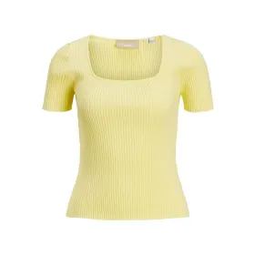 Women’s Short Sleeve T-Shirt Jack & Jones Jxsky Ss Knit Yellow